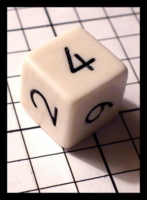 Dice : Dice - 6D - White with Deco Numerals - Ebay Oct 2011